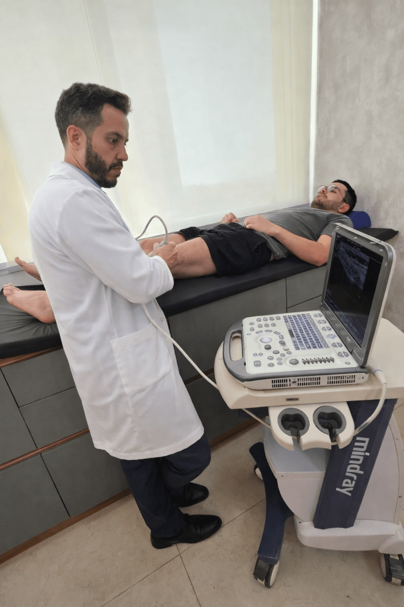 Avaliação com ultrassom e orientação técnica